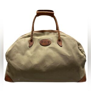 King Ranch Leather Trimmed Duffle Bag.